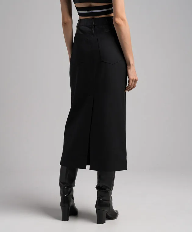 Helmut Lang Black combined skirt