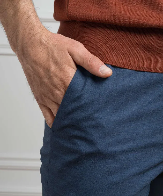 Incotex Blue pants made of wool
