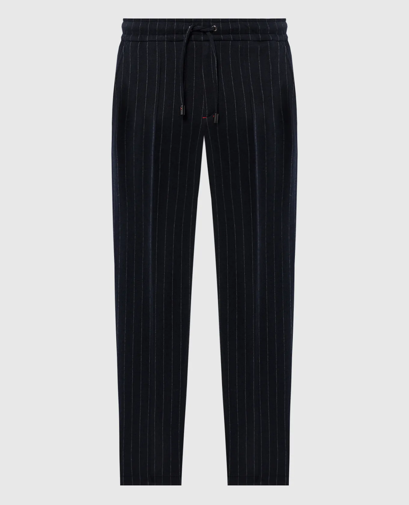 ISAIA Blue pants with striped wool