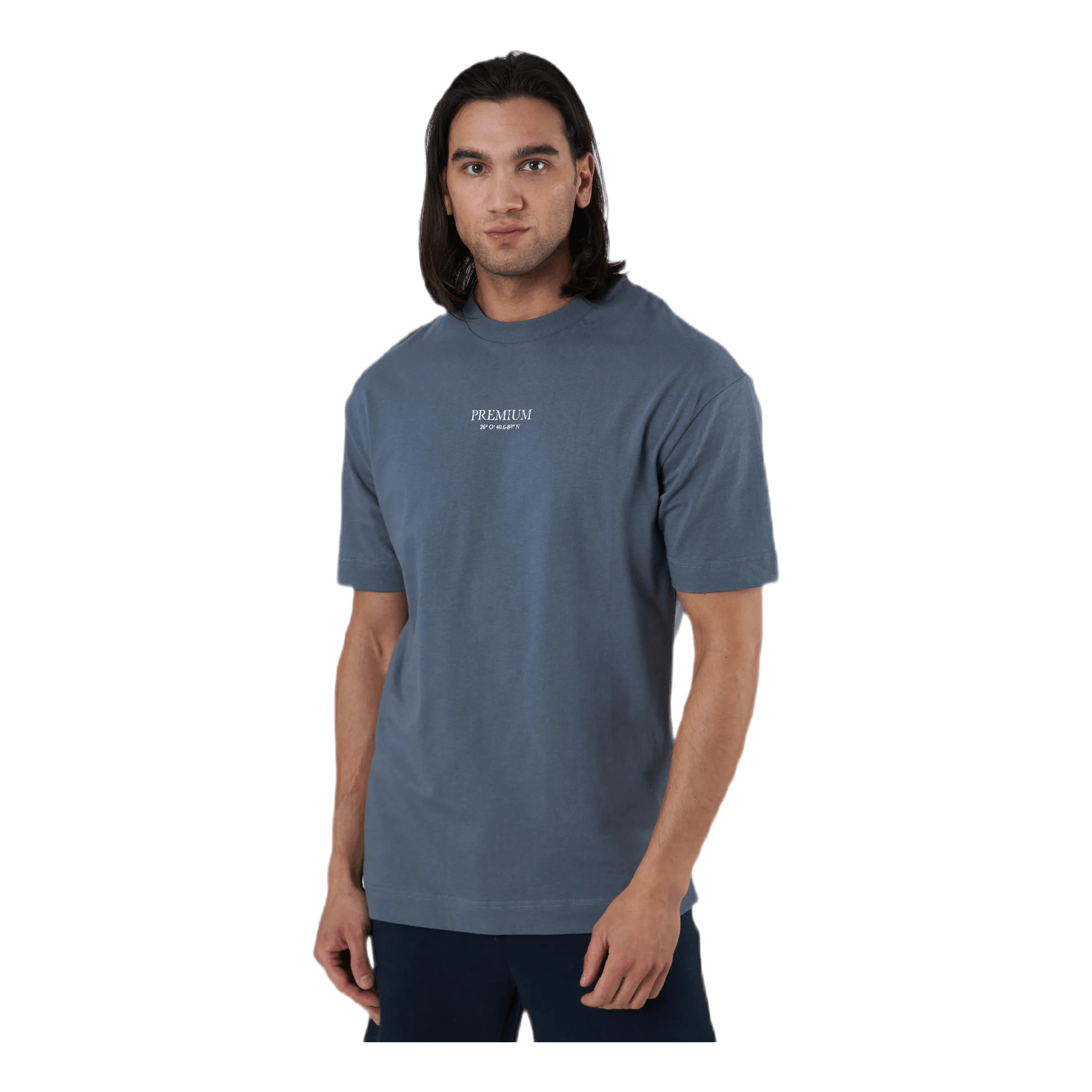 Jack & Jones Geo Box Fit Ss Tee Blue