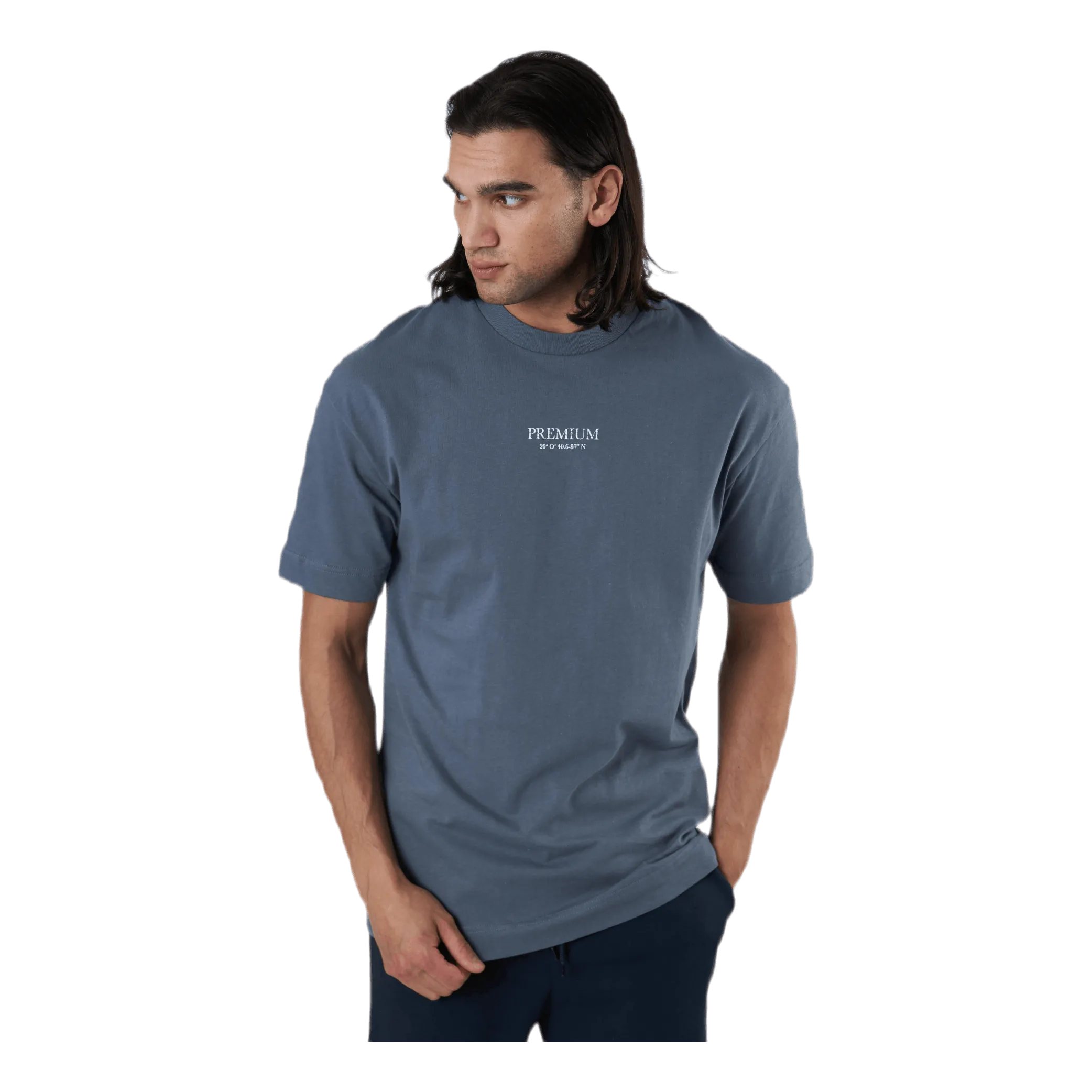 Jack & Jones Geo Box Fit Ss Tee Blue