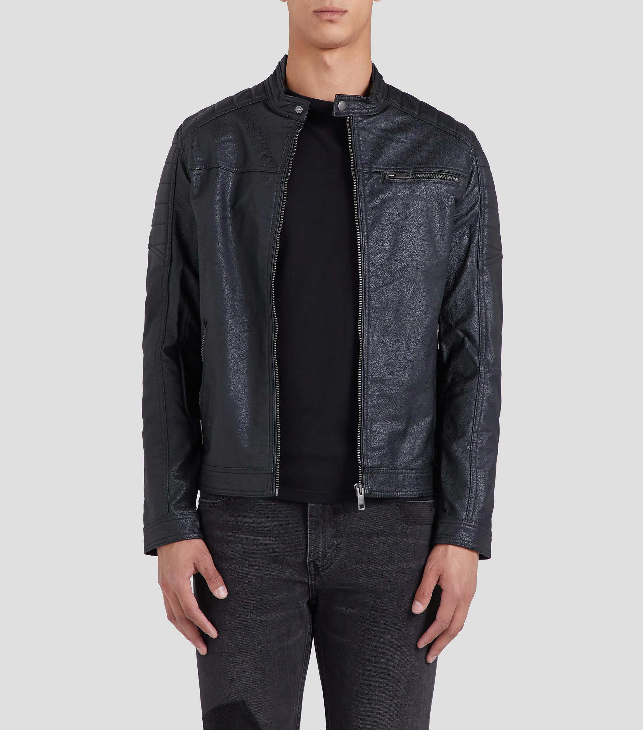 Jack & Jones Chamarra biker Hombre
