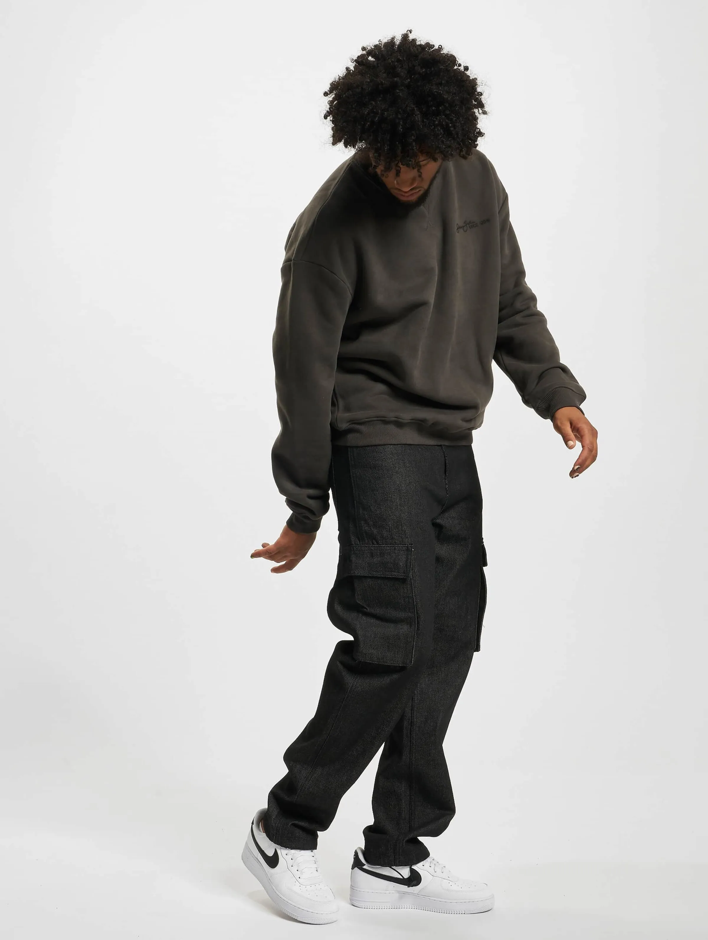 JM22300401 SJ SCRIPT LOGO BACKPRINT PEACHED CREW