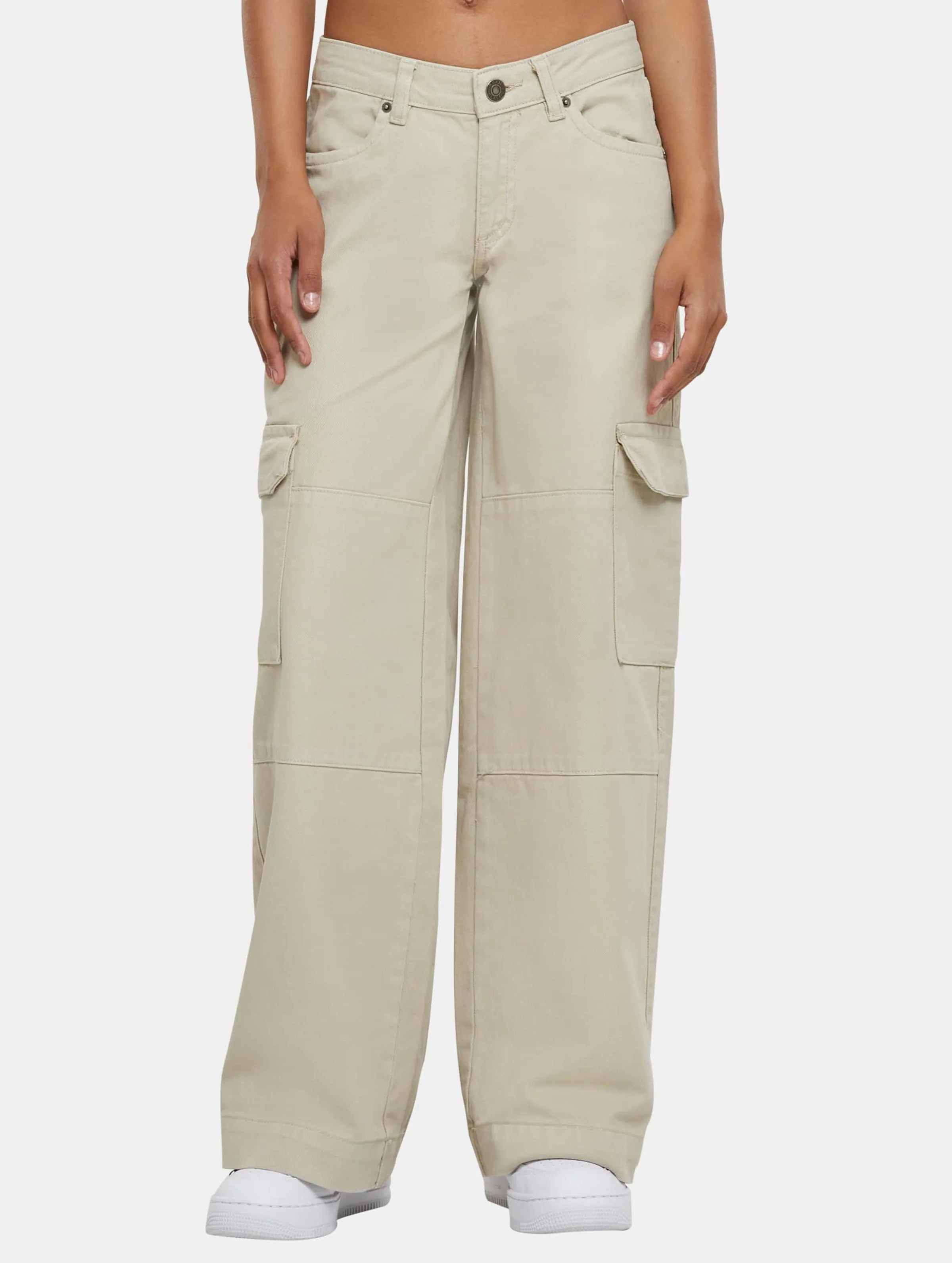 Ladies Low Waist Cargo Denim