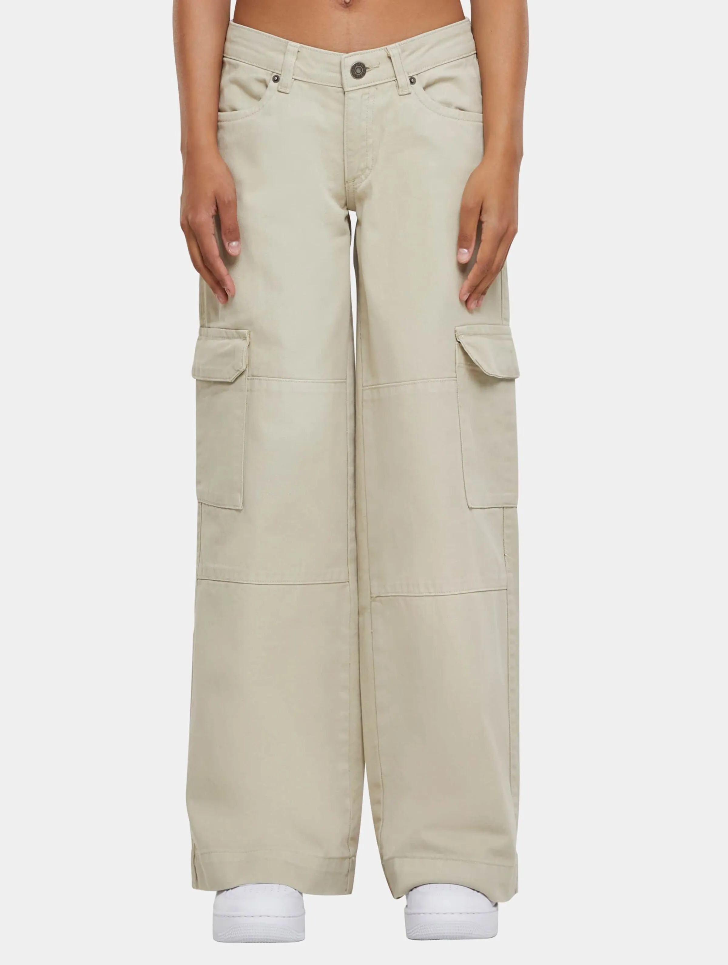 Ladies Low Waist Cargo Denim