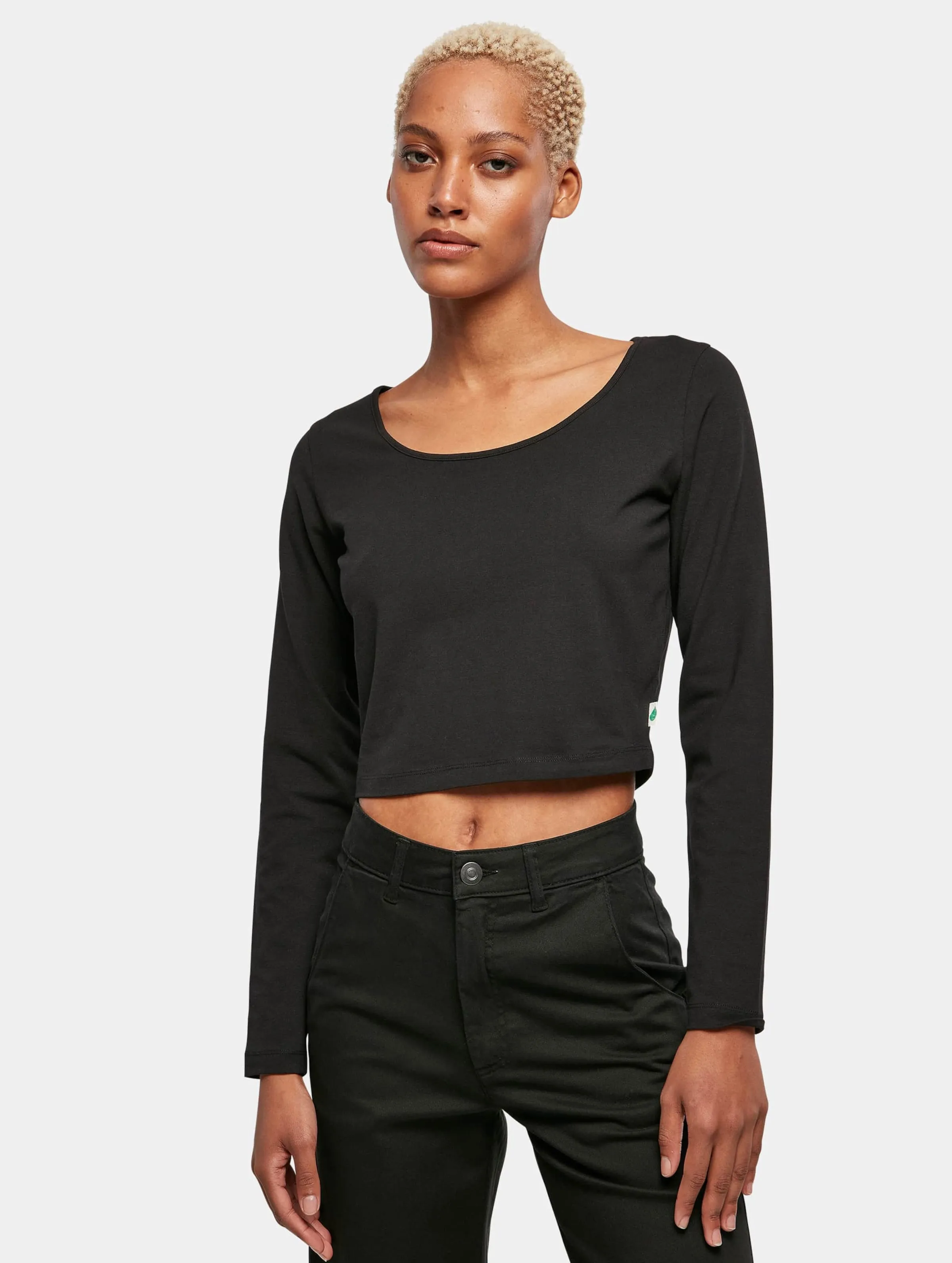Ladies Organic Cropped