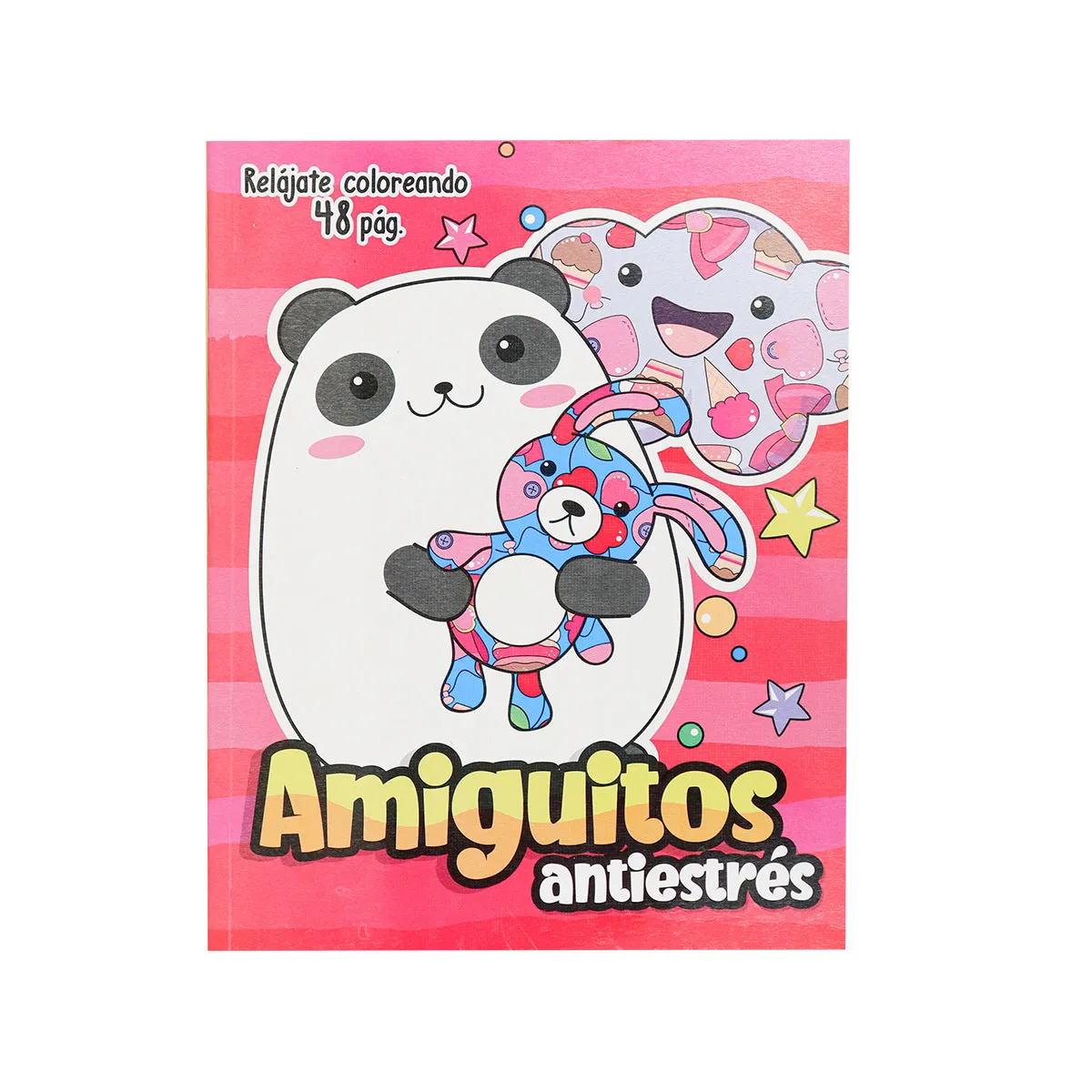 Libro para Colorear, Amiguitos Antiestrés, 48 páginas