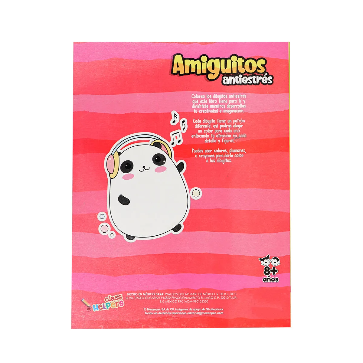 Libro para Colorear, Amiguitos Antiestrés, 48 páginas