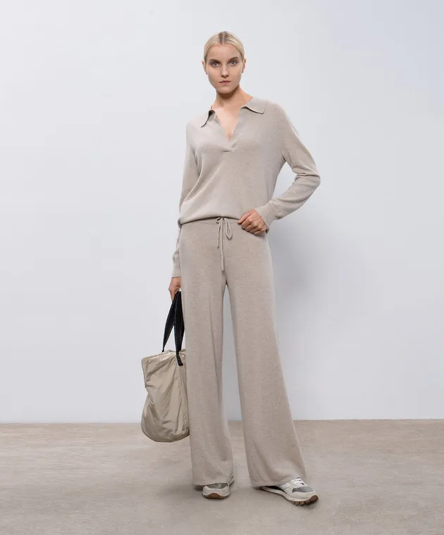 LISA YANG Beige melange pants Sofi
