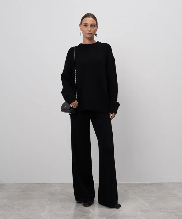 LISA YANG Sofi black cashmere pants