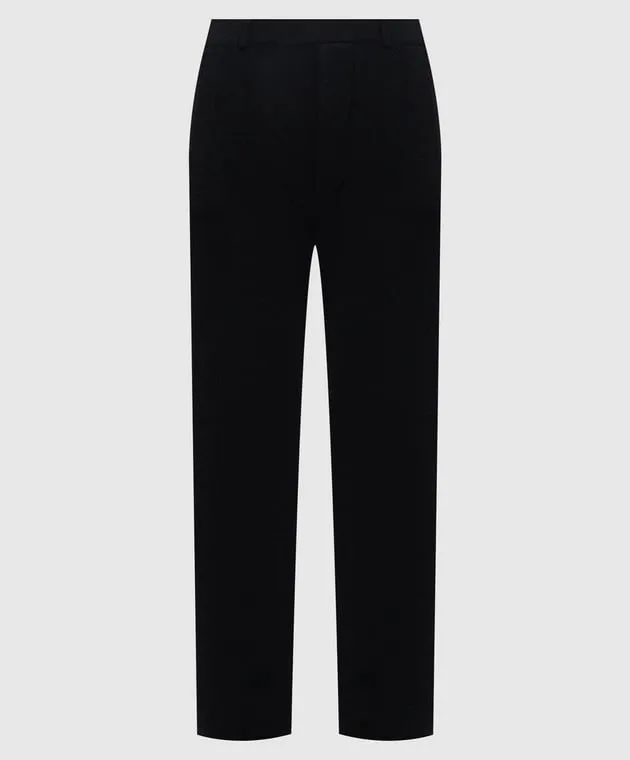 LISA YANG Sonya black cashmere pants