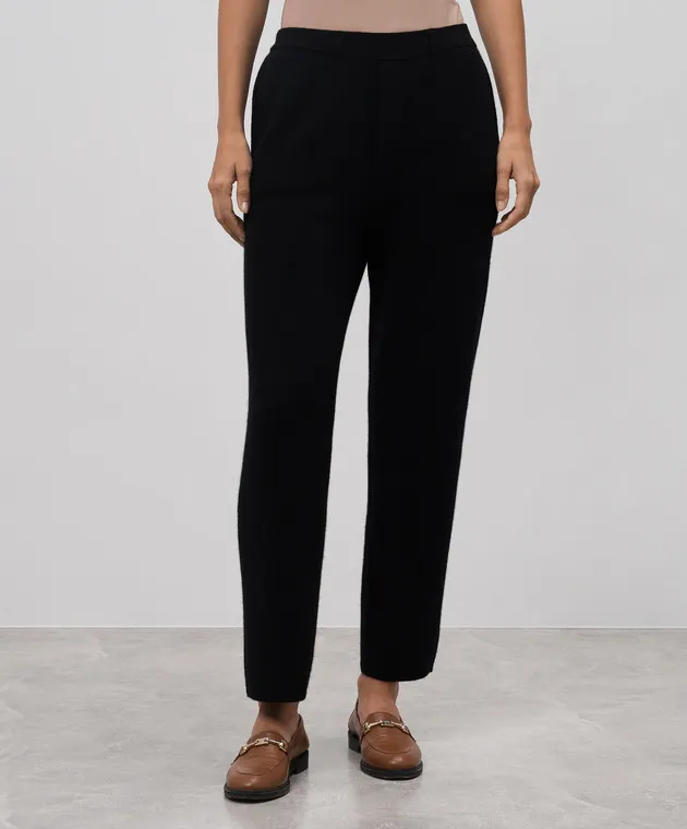 LISA YANG Sonya black cashmere pants