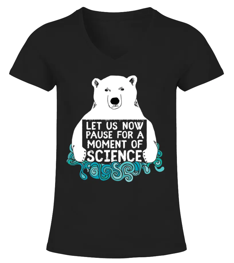 MARCH FOR SCIENCE EARTH DAY 2017 TSHIRT CAMISETA CUELLO PICO MUJER