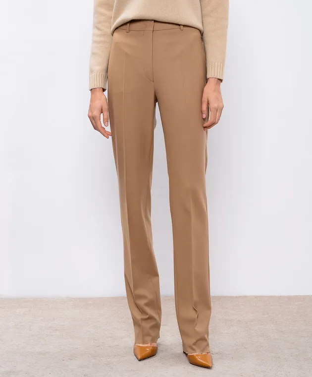 Max Mara Sportmax MORA beige wool pants