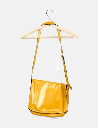 Misako Bolso efecto piel mostaza
