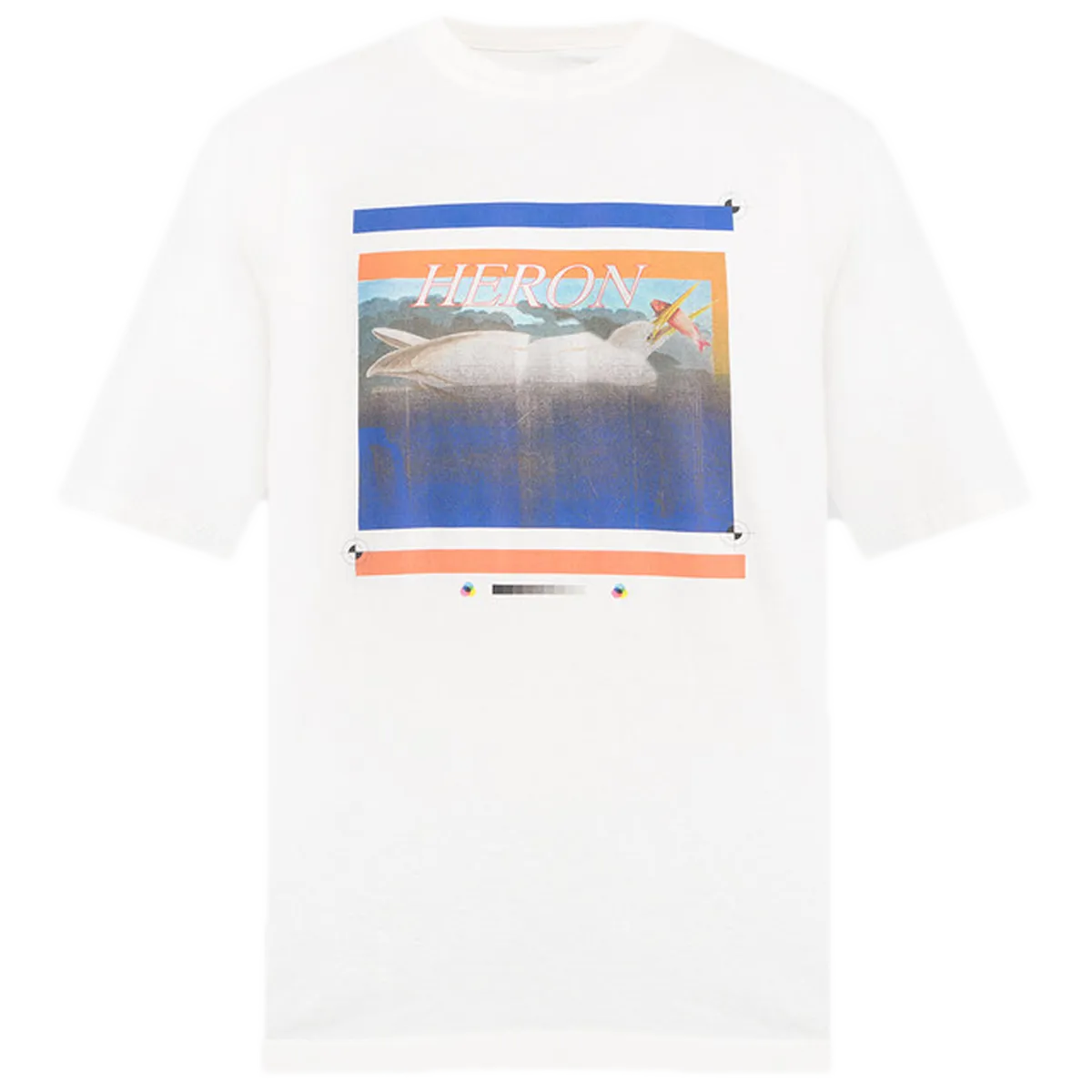 Misprinted Heron Ss Tee