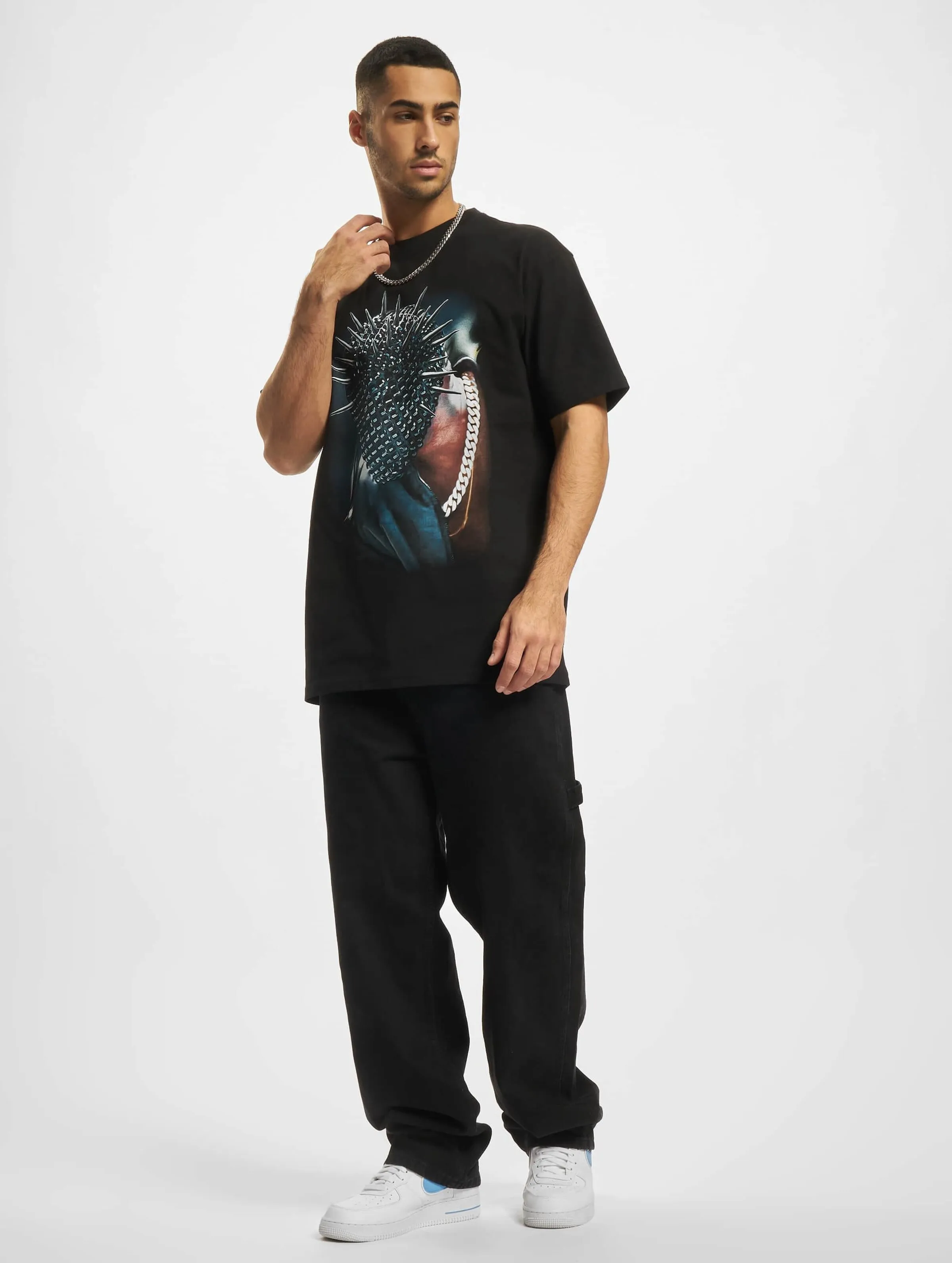 Mister Tee Upscale Upscale Thorned Mask Oversize