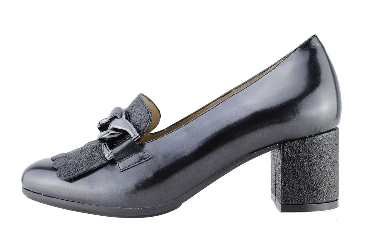Moccasin Black Antic