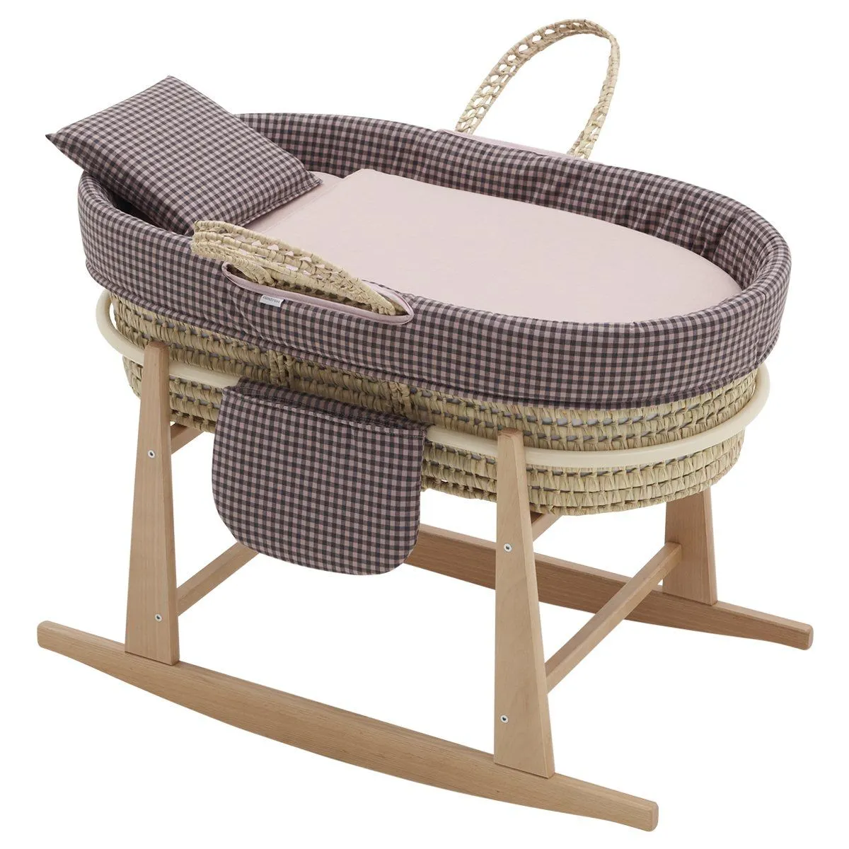 MOISES BEBE MIO CUCO + PATAS LUISIANA PINK/VICHY 49x80x61 CM CAMBRASS