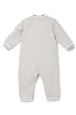 Mono para bebé en algodón elástico con estampado de espiga