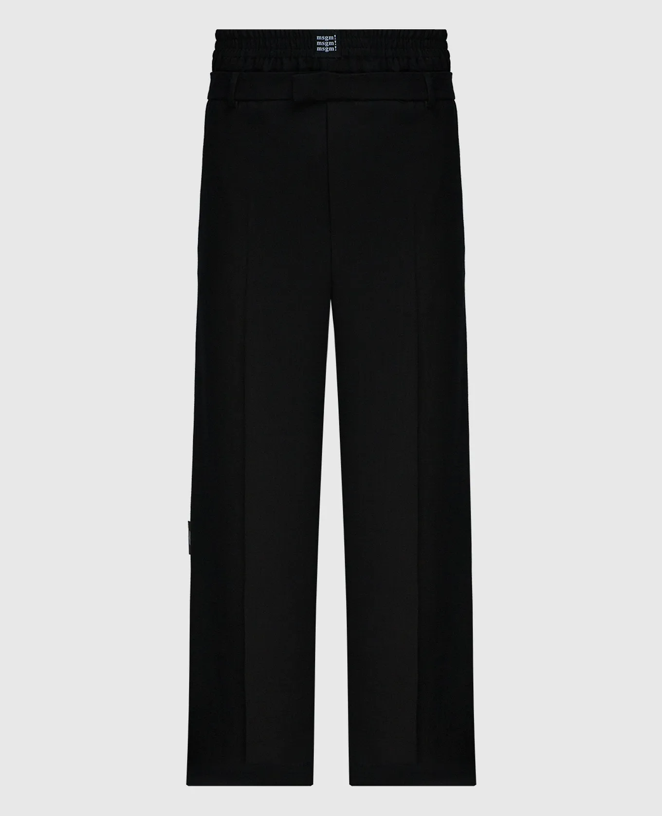 MSGM Black pants with logo