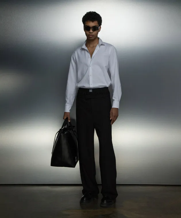 MSGM Black pants with logo
