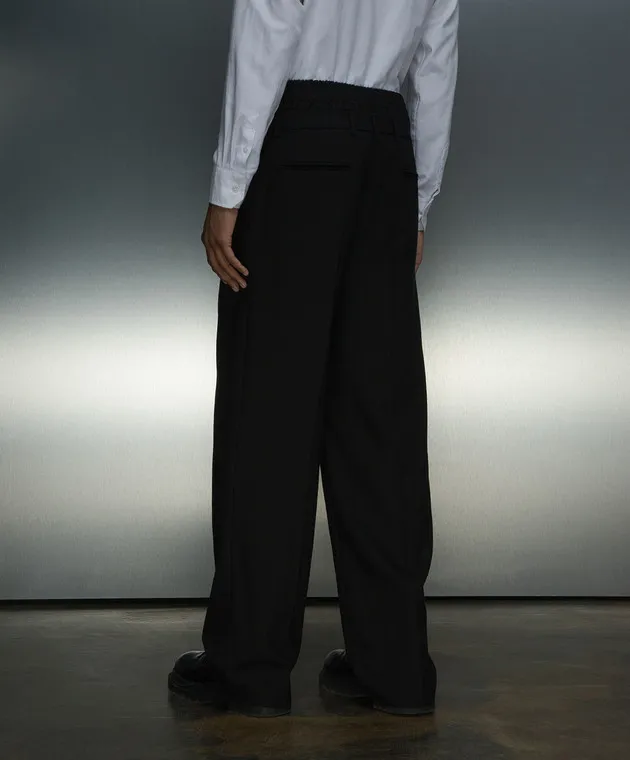 MSGM Black pants with logo