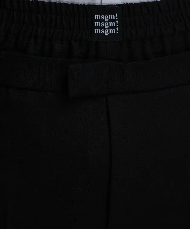 MSGM Black pants with logo
