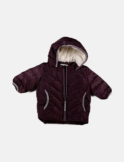 Name it Abrigo morado acolchado
