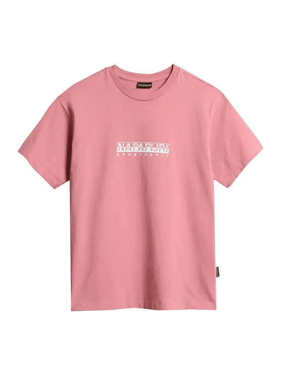 Napapijri S BOX W SS Camiseta de mujer de manga corta con texto