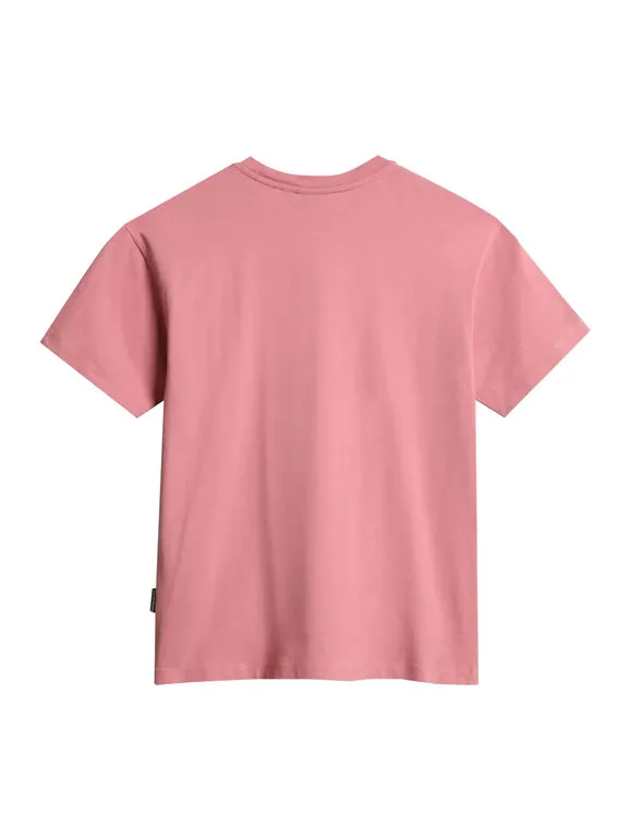 Napapijri S BOX W SS Camiseta de mujer de manga corta con texto