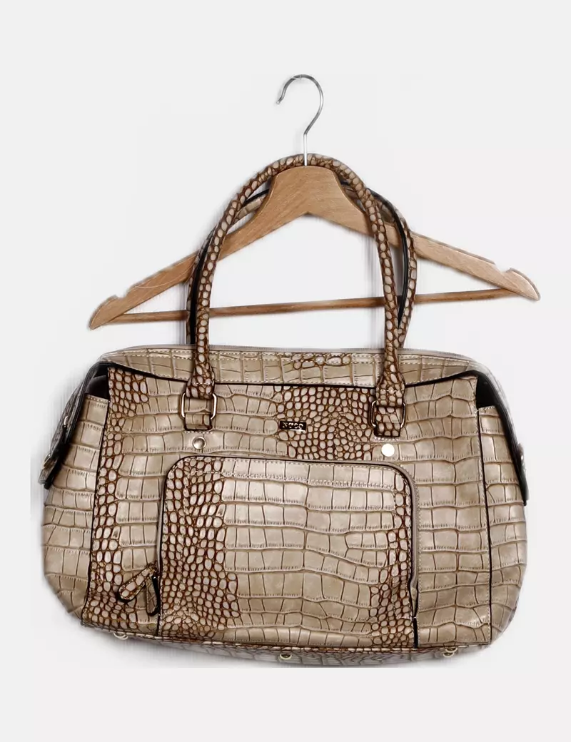 Noco Bolso beige texturizado