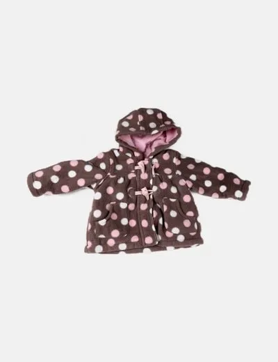 NoName Abrigo marrón estampado dots