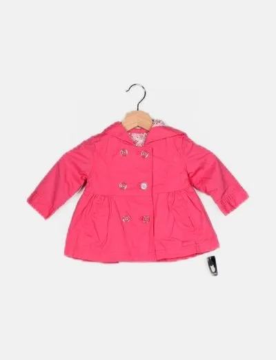NoName Abrigo rosa doble botonadura