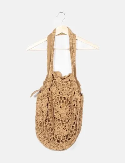 NoName Bolso marrón calado