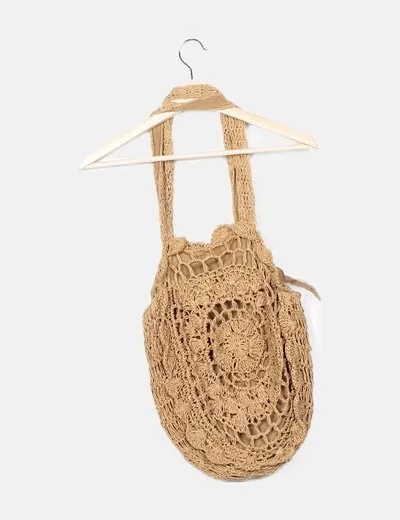 NoName Bolso marrón calado