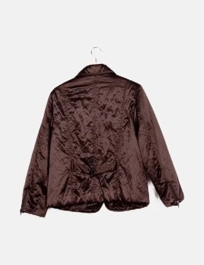 NoName Chaqueta marrón impermeable