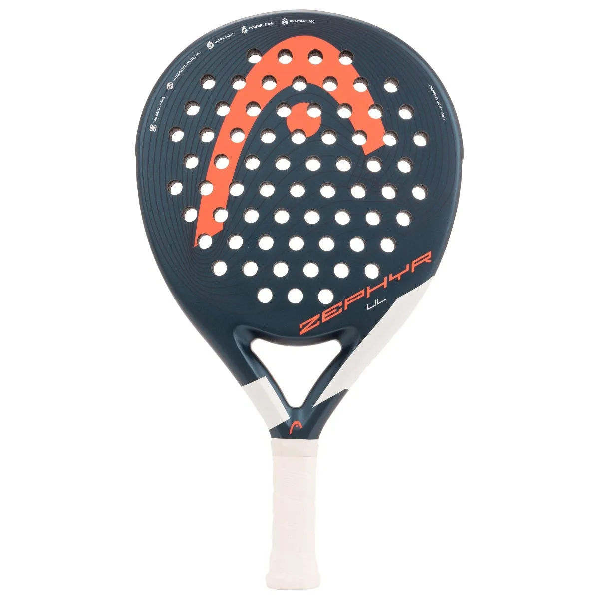 Pala Pádel Head Zephyr UL 2022 Gris Oscuro