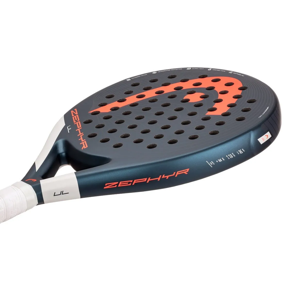 Pala Pádel Head Zephyr UL 2022 Gris Oscuro