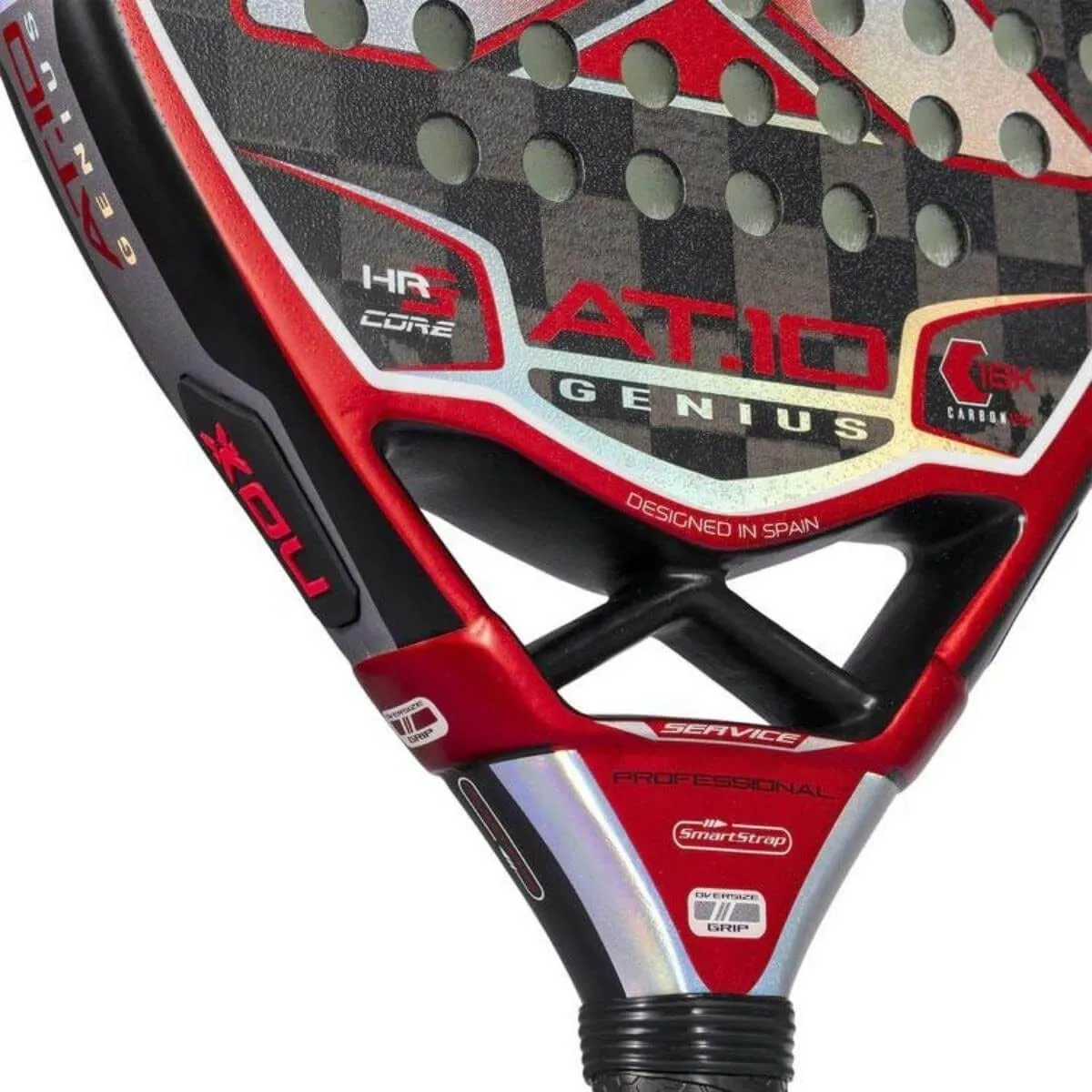 Pala Pádel Nox AT Genius 18K By Agustin Tapia Gris Oscuro 2022