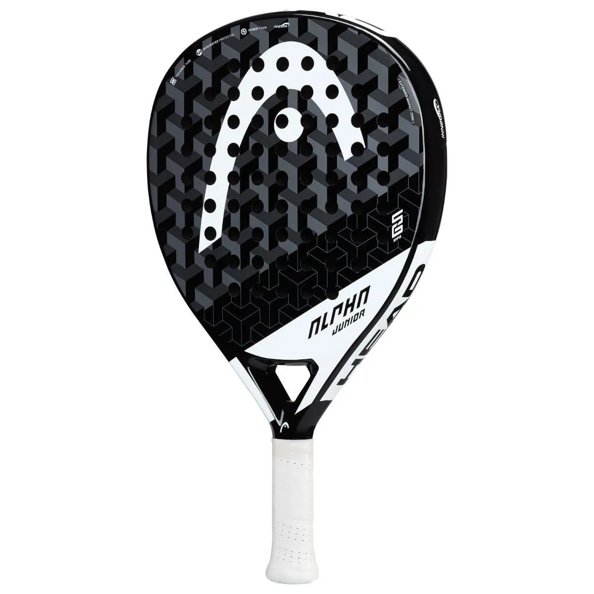 Pala Pádel Tenis Head Alpha Junior "Sanyo" Blanca/Negra