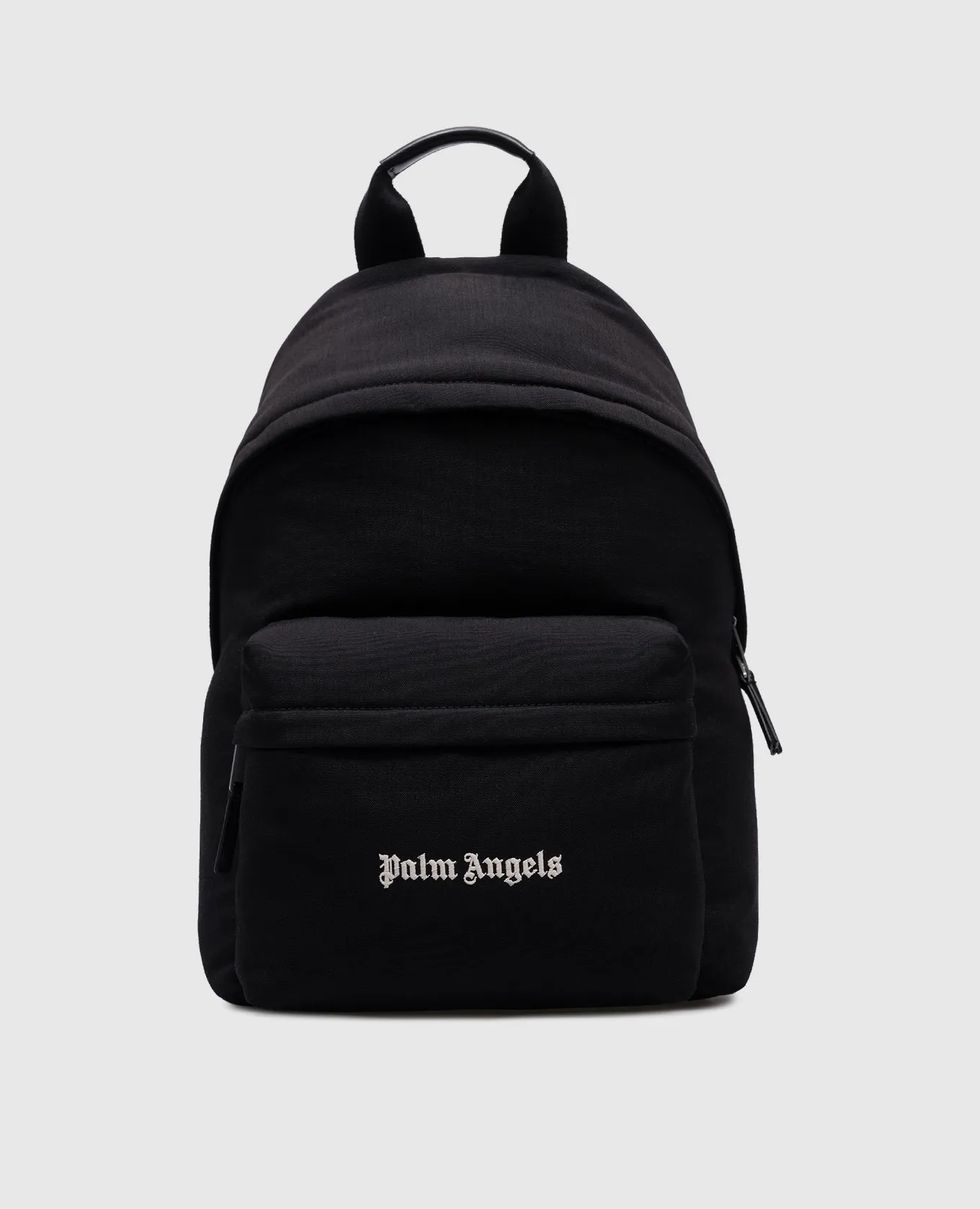 Palm Angels Black backpack with logo embroidery
