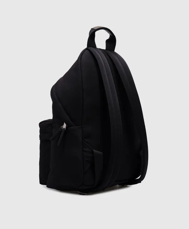 Palm Angels Black backpack with logo embroidery
