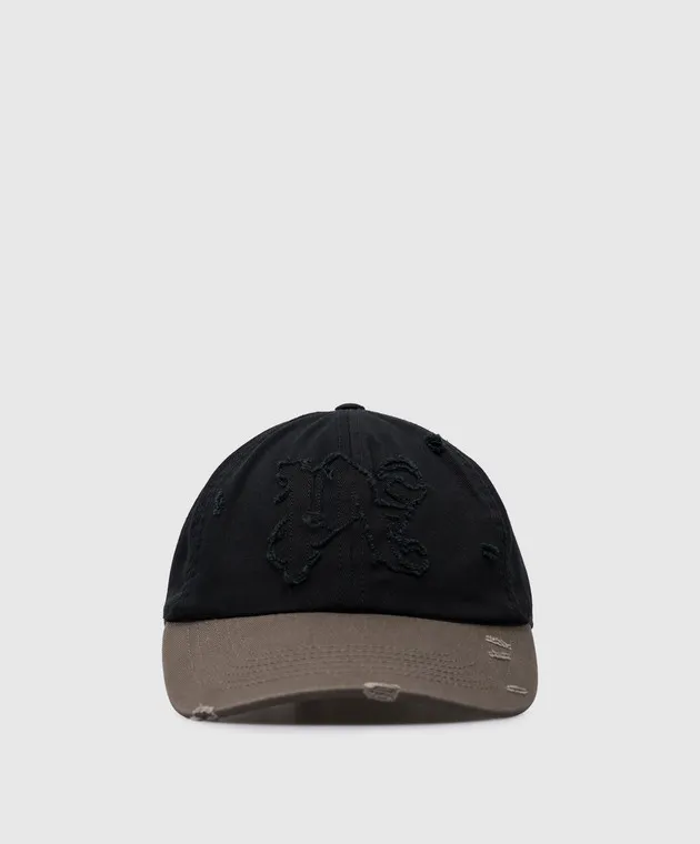 Palm Angels Black cap with logo