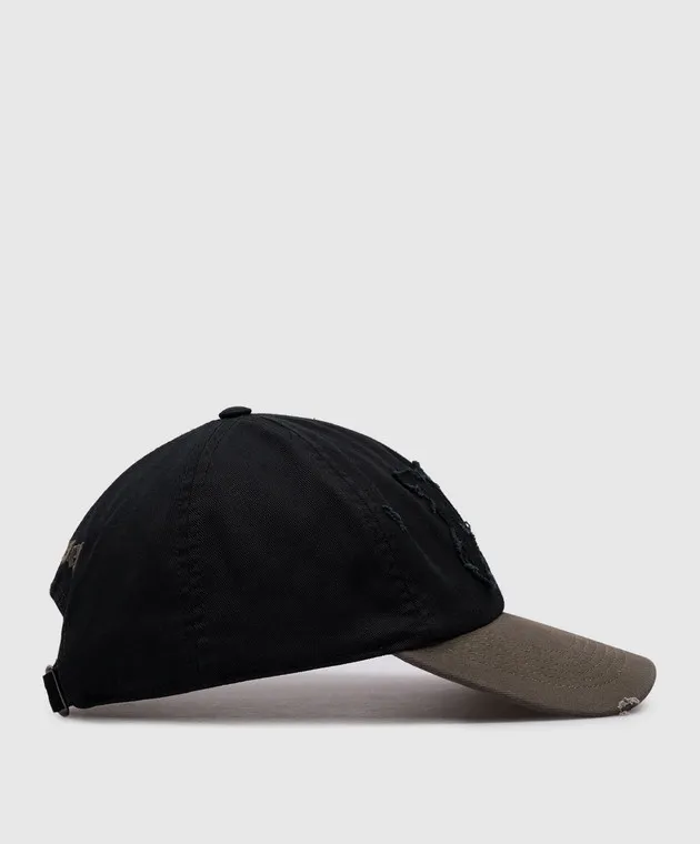 Palm Angels Black cap with logo
