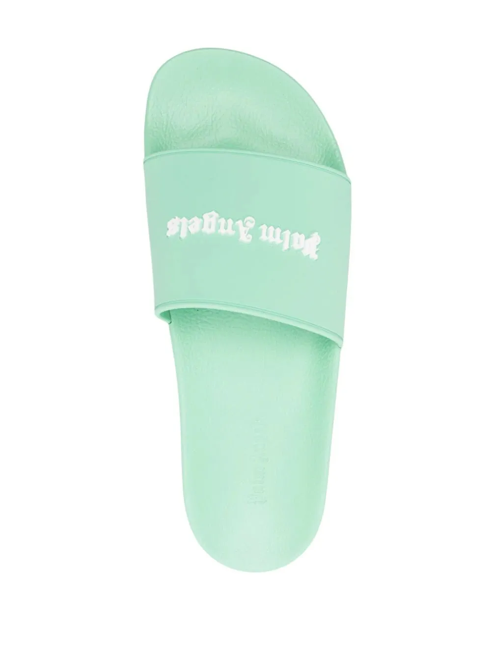 Palm Angels Essential Logo Pool Slider Light Green White
