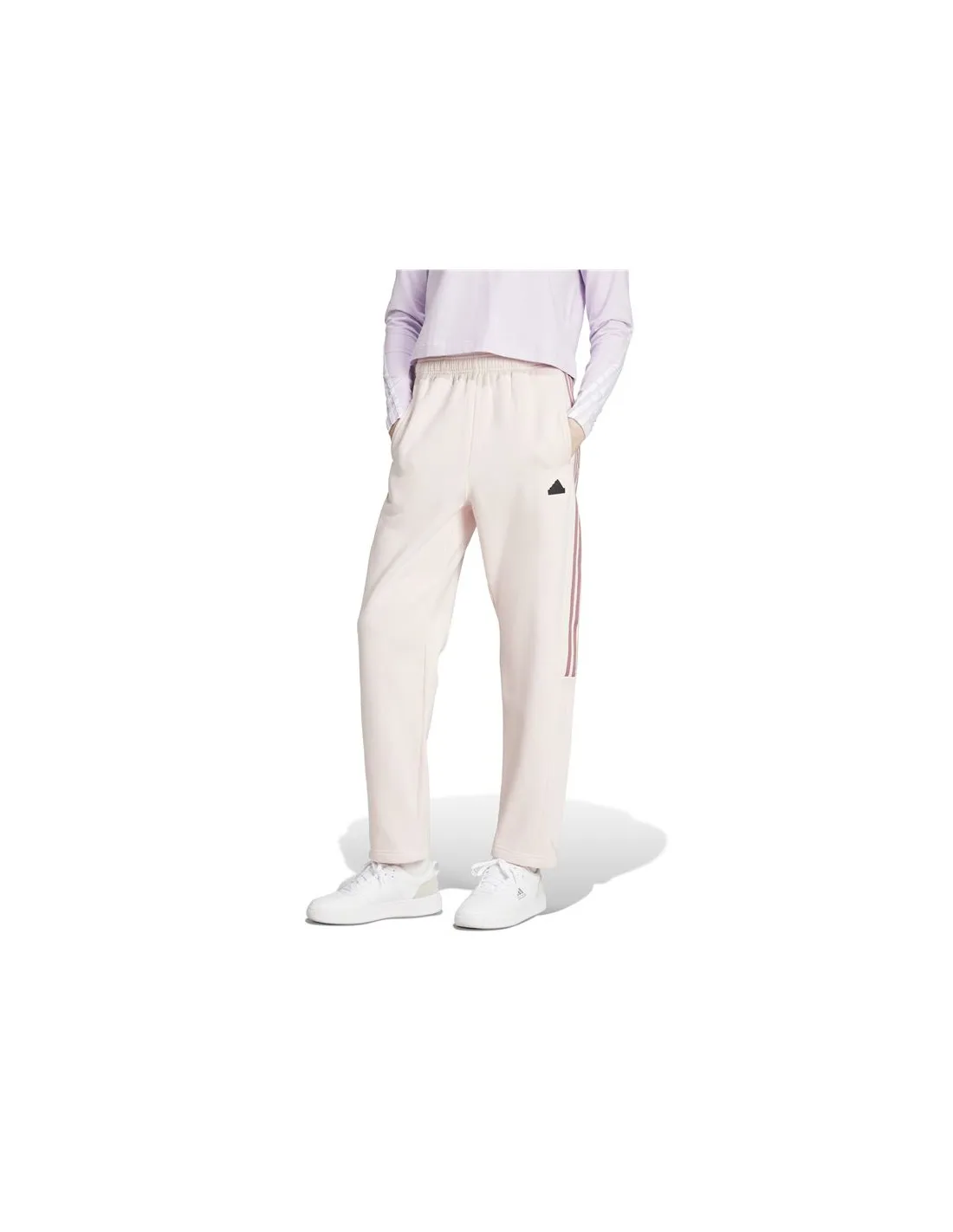 Pantalones adidas Tiro Cut 3 Bandas Fleece Mujer Rosa