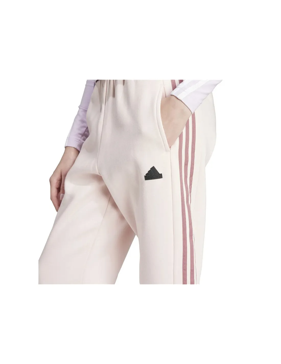 Pantalones adidas Tiro Cut 3 Bandas Fleece Mujer Rosa