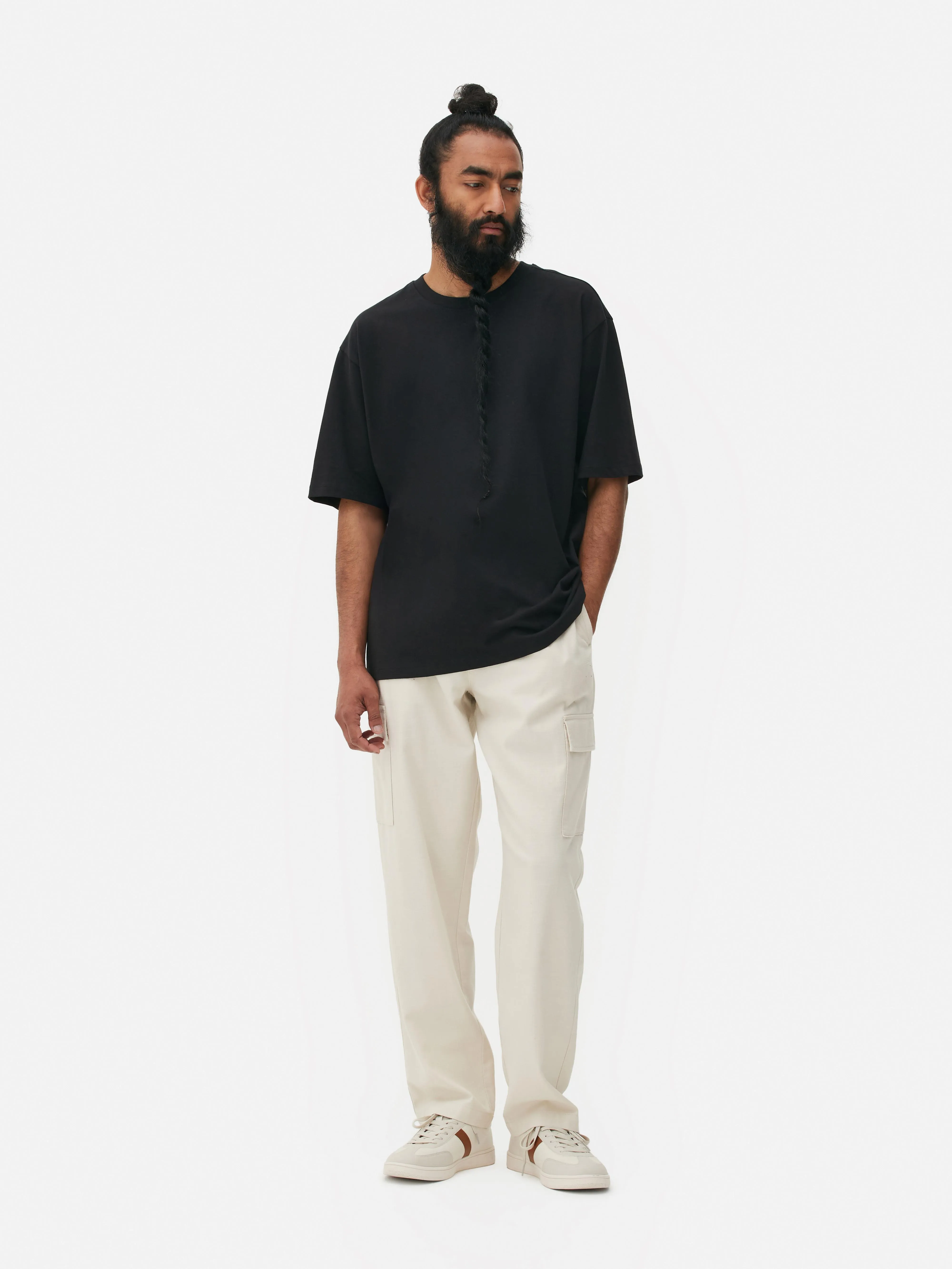 Pantalones cargo con cordón de ajuste