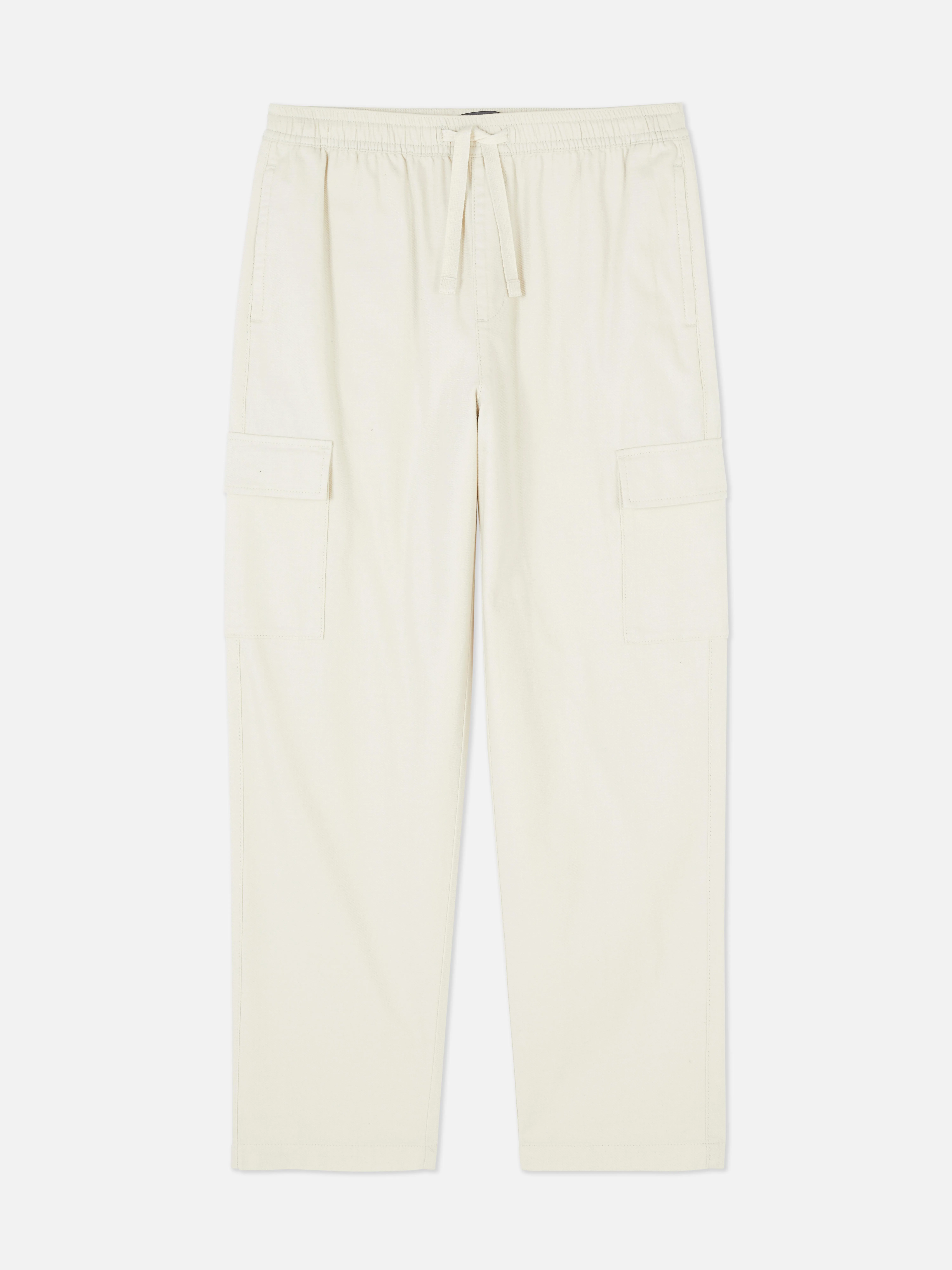 Pantalones cargo con cordón de ajuste